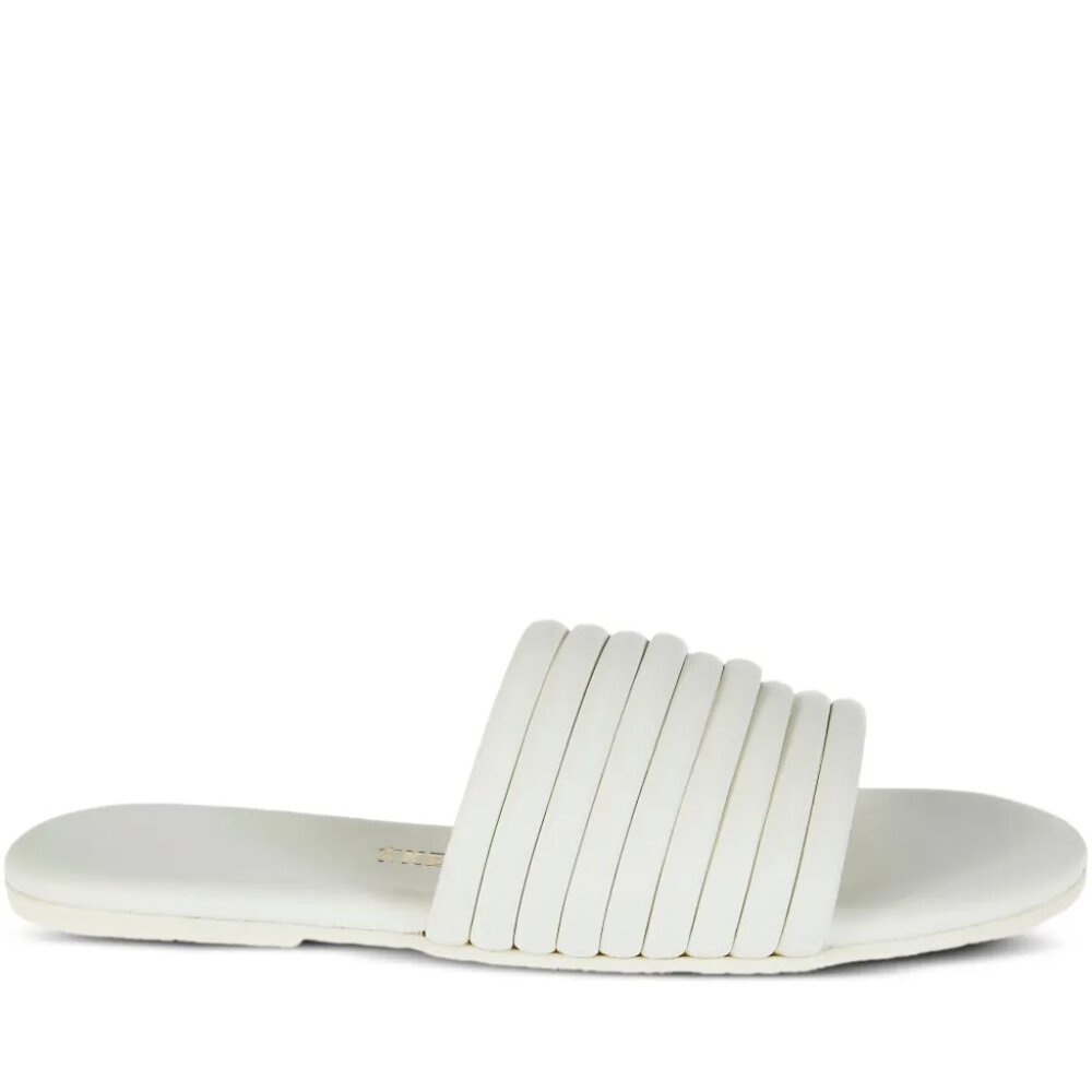 TKEES Caro Slide Sandals in White Brand New w/o Tags Size 5 NWOT - Picture 6 of 11